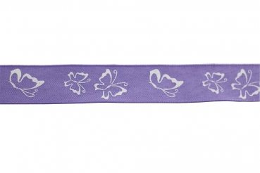 Geschenkband lila Butterfly 25mm breit, 15m